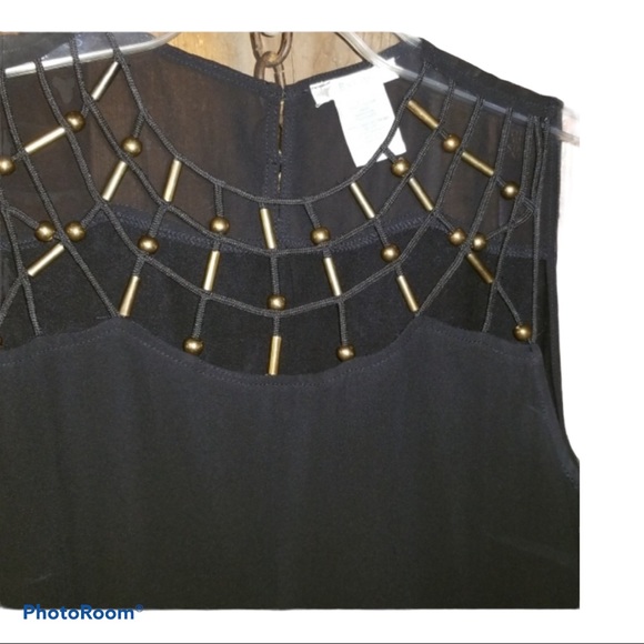Vintage Sheer Beaded Top size medium Esley - Picture 3 of 5